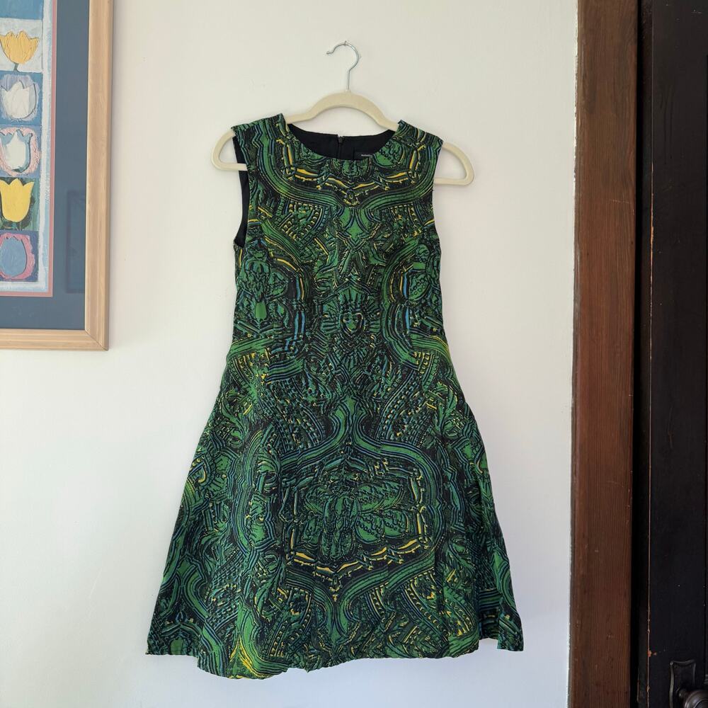 Nanette Lepore Silk/Cotton Multicolored A-Line Dress